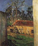 Paul Cezanne Farm Courtyard in Auvers oil painting artist